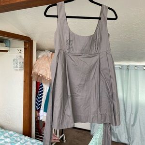 Odille gray tie back sleeveless blouse 6